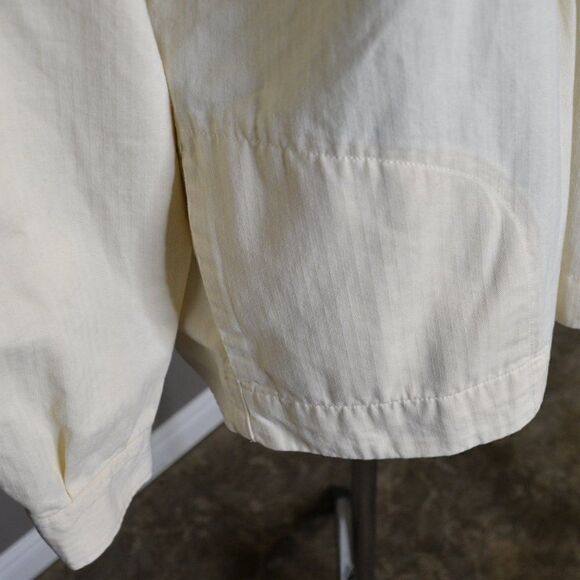 Gap Workforce Collection Cotton Pull Over Long Sleeve Ivory Chore Jacket Sz M - Picture 6 of 10